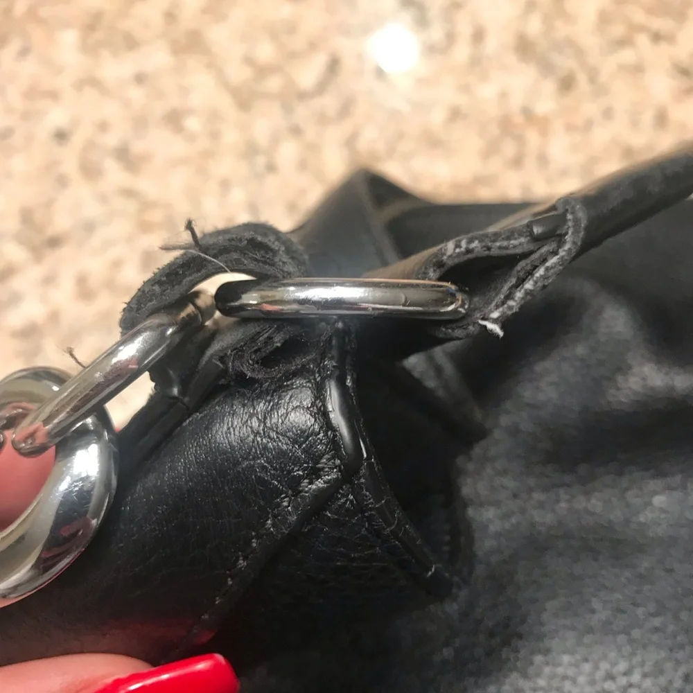 Used Black Leather Moto Crossbody Rebecca Minkoff - Picture 5 of 5